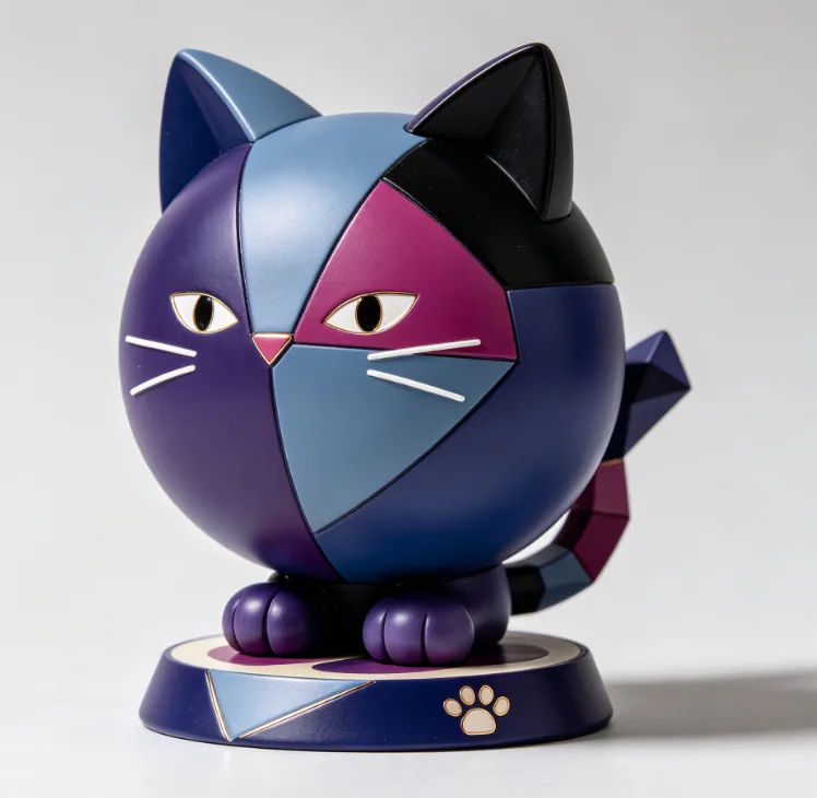 潮酷黑猫手办