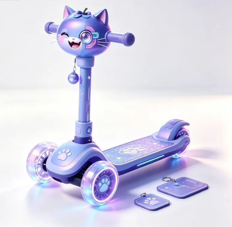 萌猫滑板车
